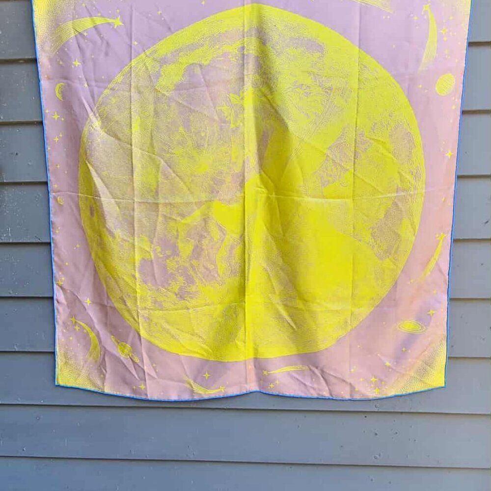 Moon Horse Scarf Yellow/Pink Blue - Picture 11 of 11